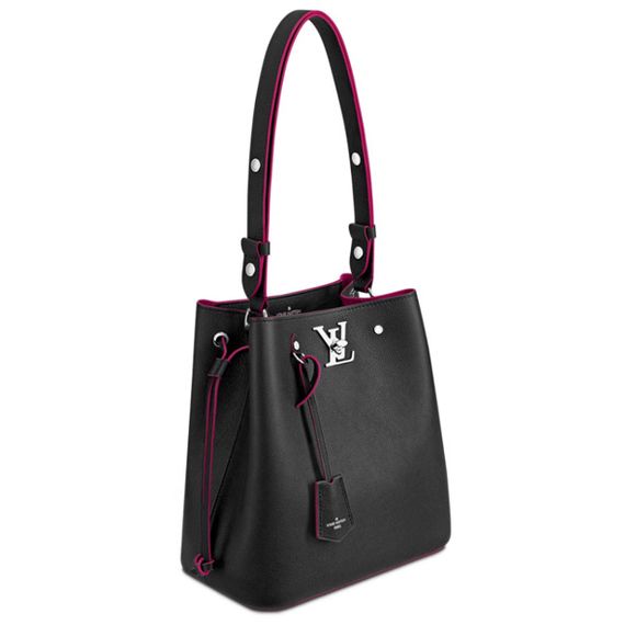 Louis Vuitton LockMe Bucket Shoulder Bag Noir - Picture 5 of 5